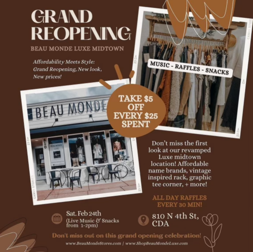 Grand Reopening of Beau Monde Collective