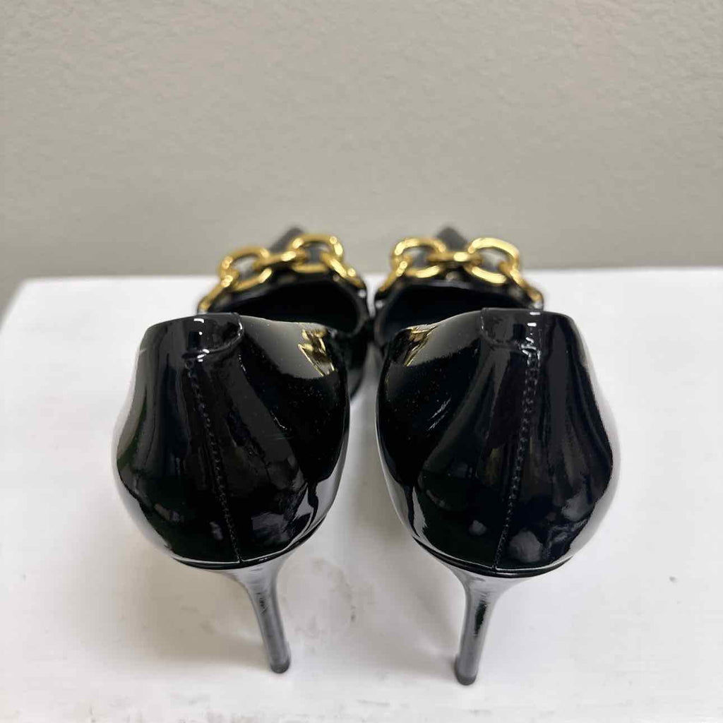Jeffrey Campbell Shoe Size 8 Black Pointed Pump Heels with Chain Design