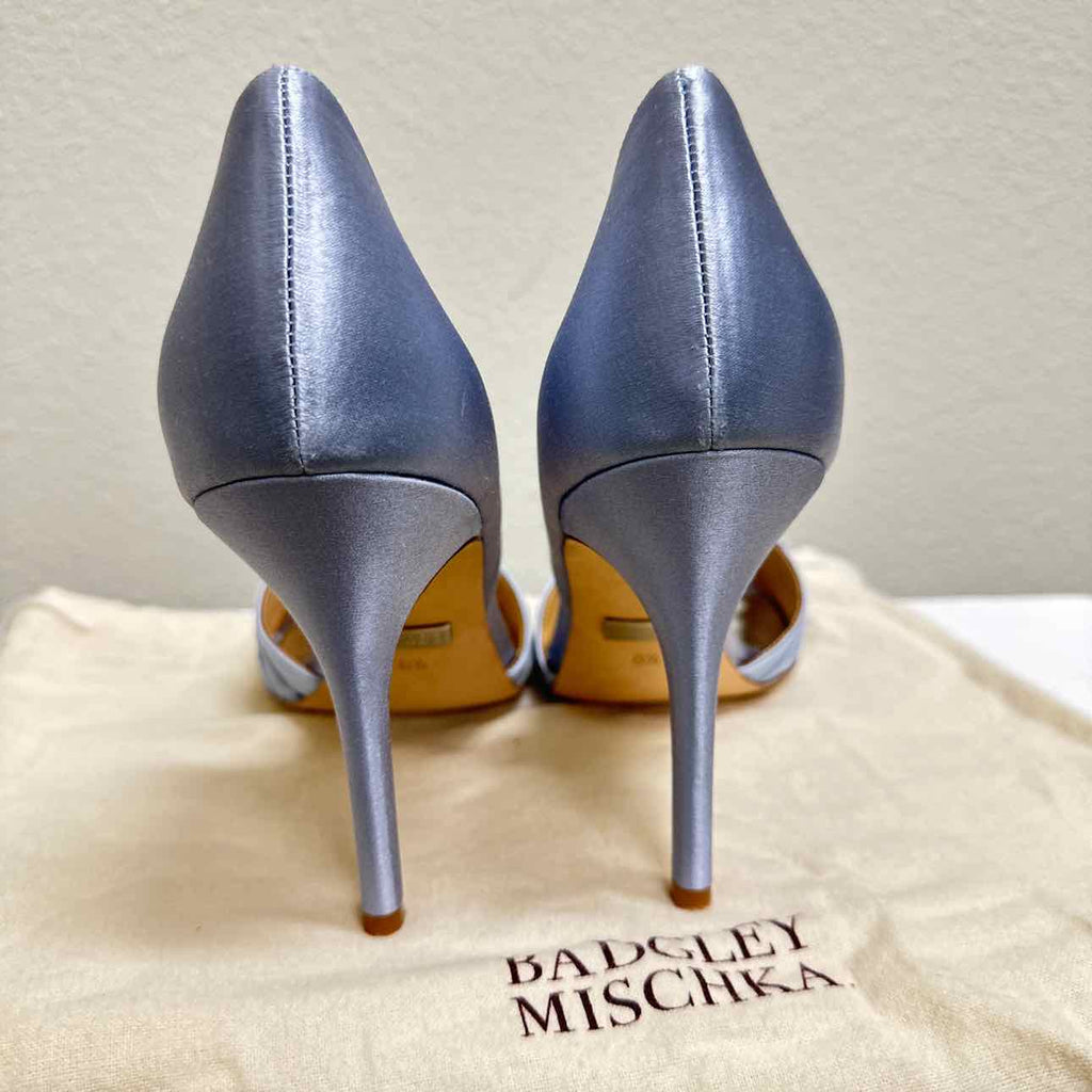 Badgley Mischka Shoe Size 8.5 Blue Open Toed Heels