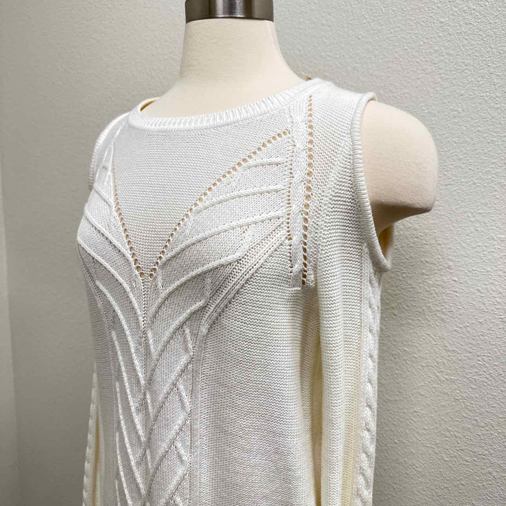 Banana Republic Size Medium Cream Knit Dress