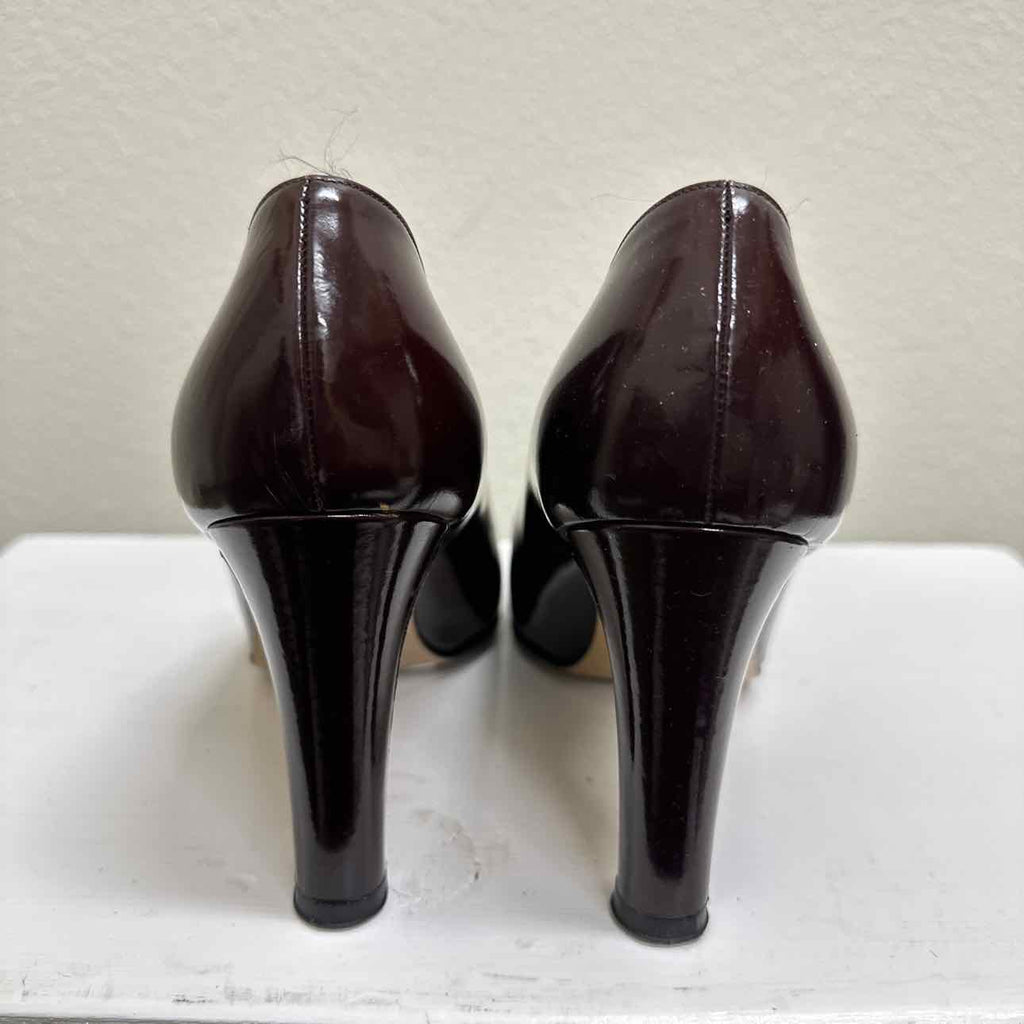 Vintage Gucci Shoe Size 7.5 Burgundy Heels