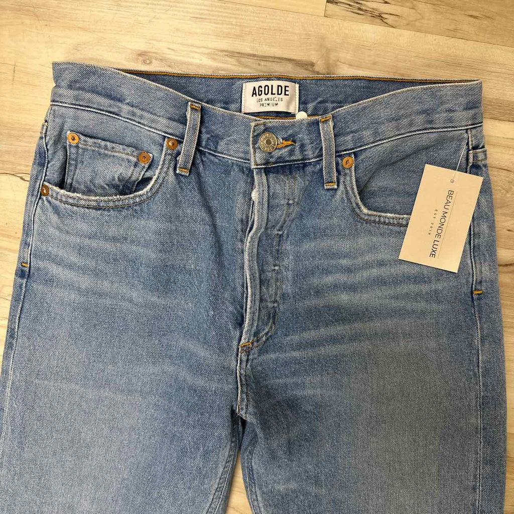 NWT Agolde Size 28 Blue Denim Skinny Jeans
