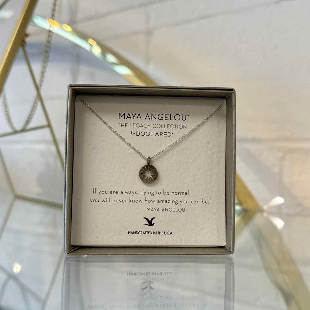Maya Angelou Gold Necklace