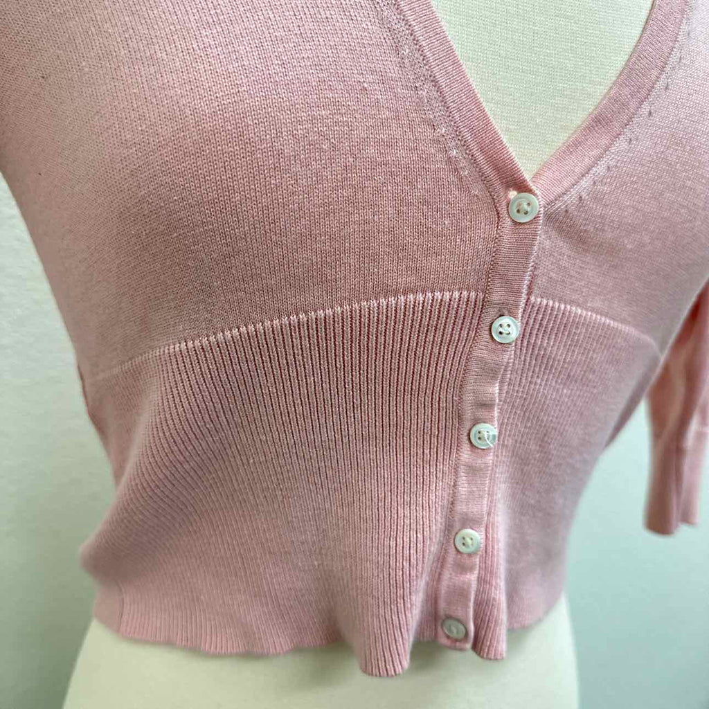 Ann Taylor Size Small Pink Cardigan Sweater