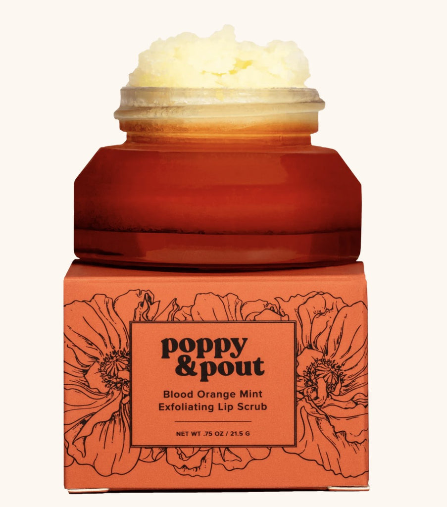 Poppy & Pout Lip Scrub Blood Orange Mint