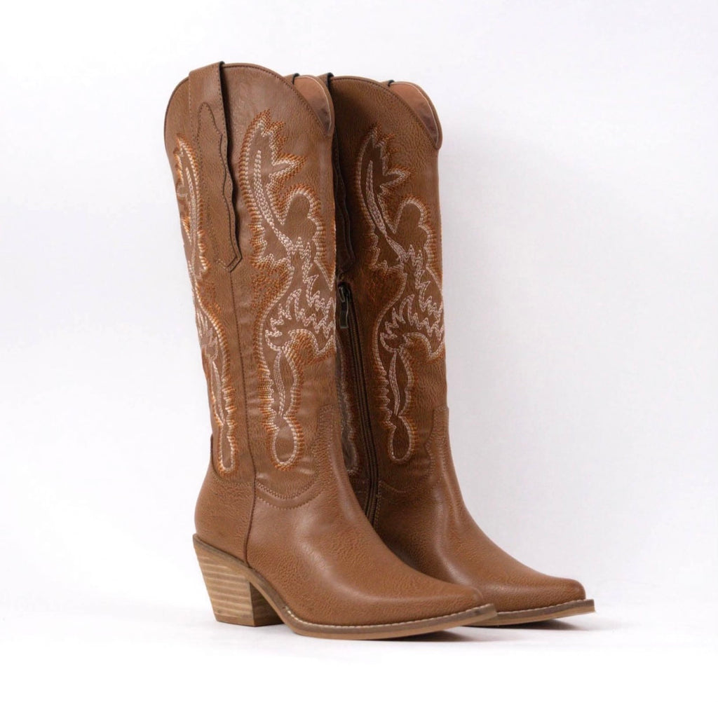 Natalie Western Embroidered Cowboy Boot