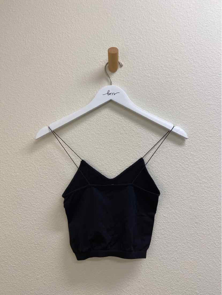 Nikibiki Skinny Strap Cropped Cami Black One Size