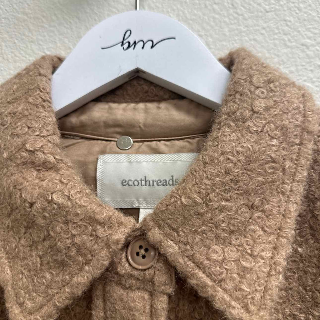 Echothreads Size M Brown Outerwear Coat