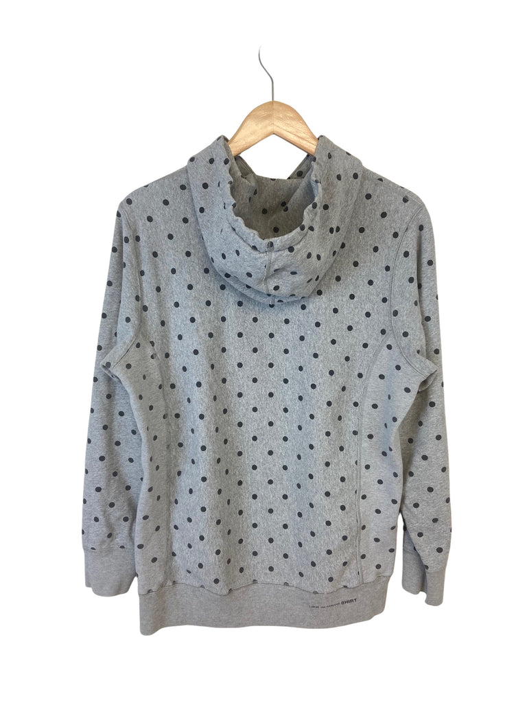 Supreme Grey With Black Polka Dots Size M