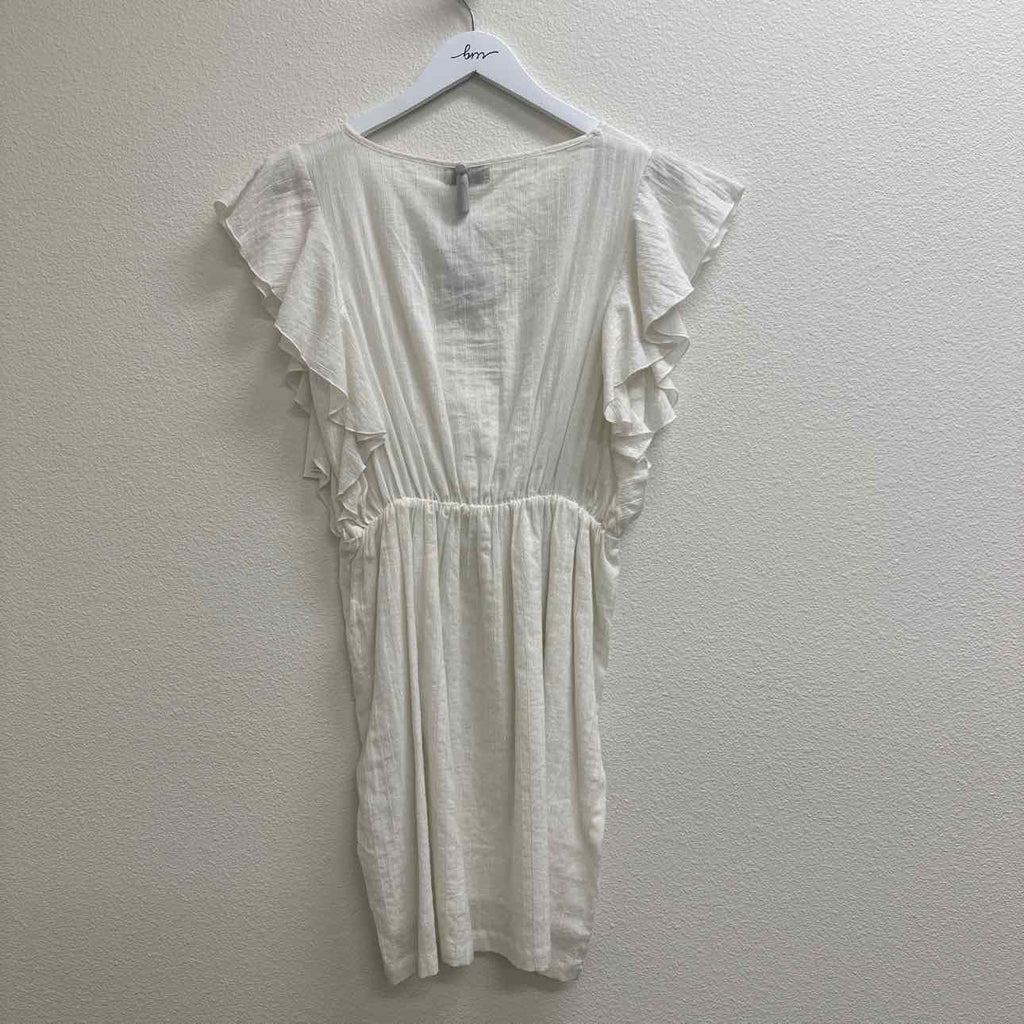 NWT Molly Bracken Size Small White Lined Dress