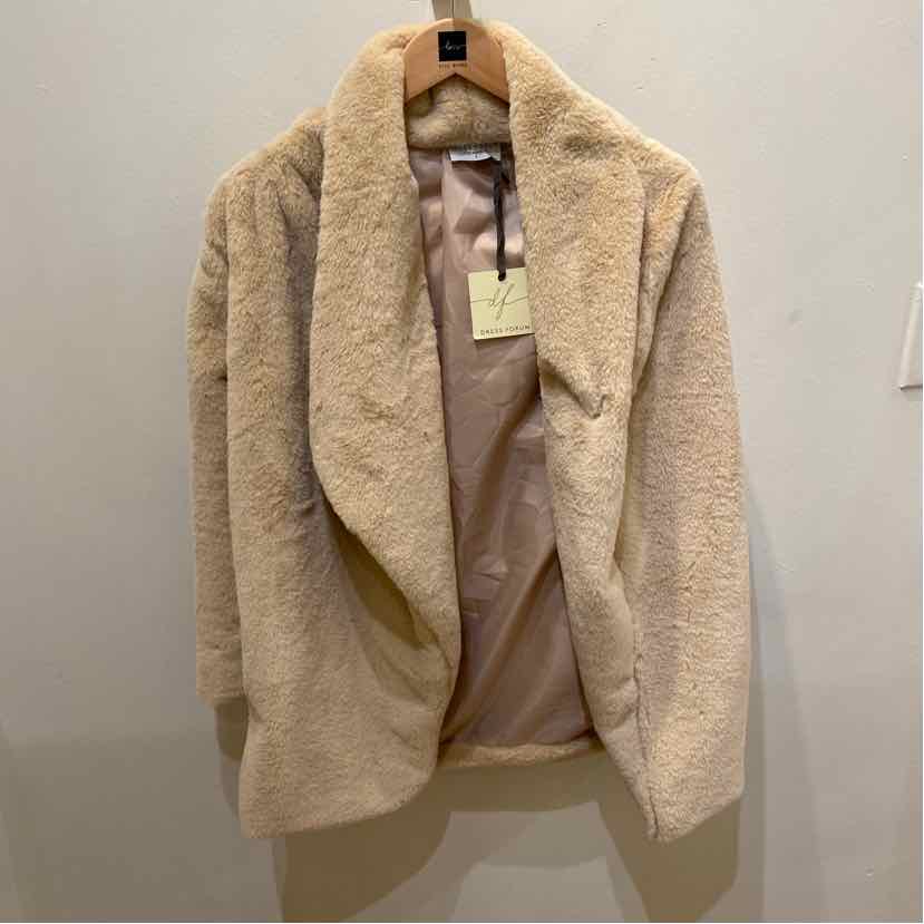 Dress Forum Faux Fur Lined Jacket Size S